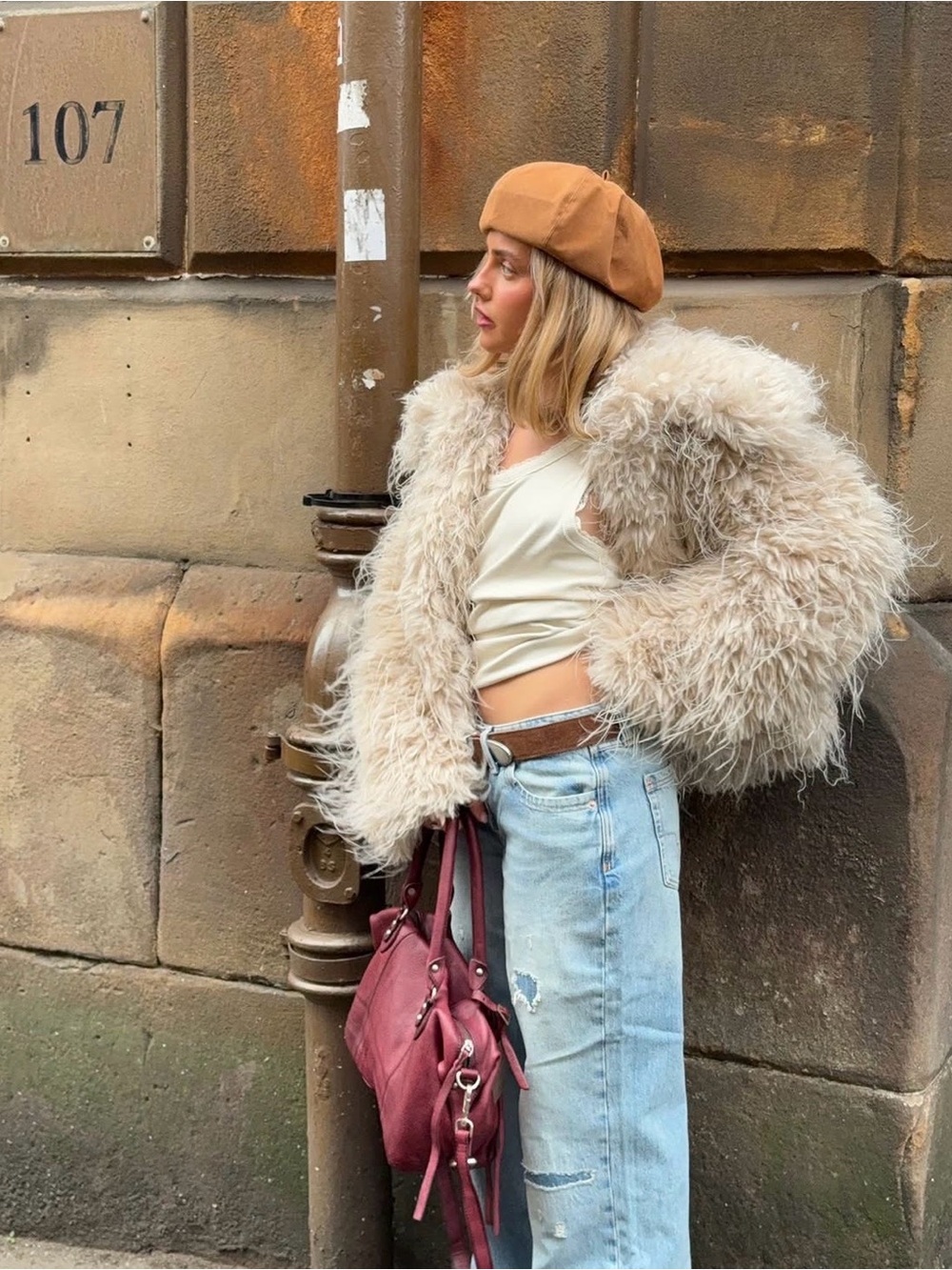 ๐ฏ๐น Free People ~ Moonlight Glam Faux Fur Jacket - Picture 12 of 14